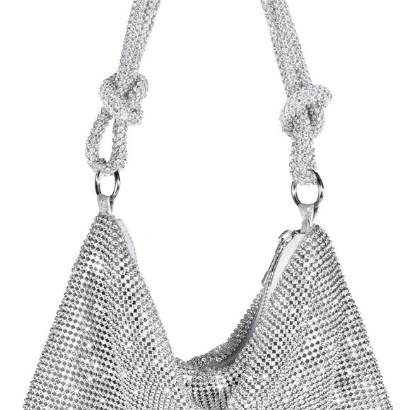 Rhinestone Purse Sparkly Evening bag Clutch Purses for Women Evening, Cross Body - Picture 1 of 8
